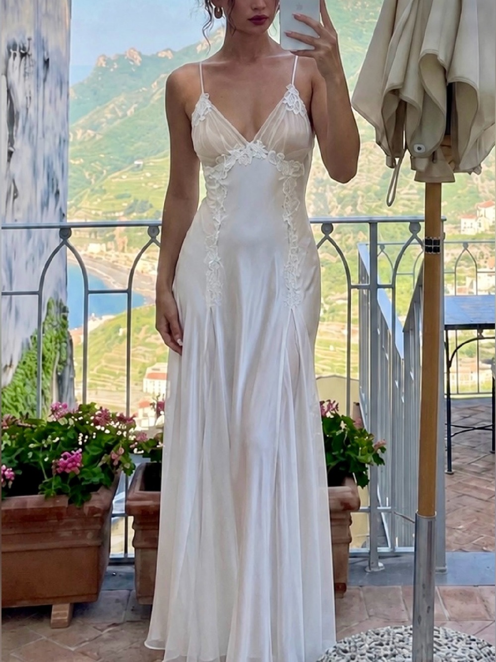 Vintage Victoria’s Secret Satin Floral Slip Dress
